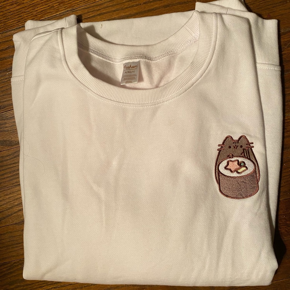 CLEARANCE [Pusheen] I Lub Sushi Colorblock Sweatshirt XL